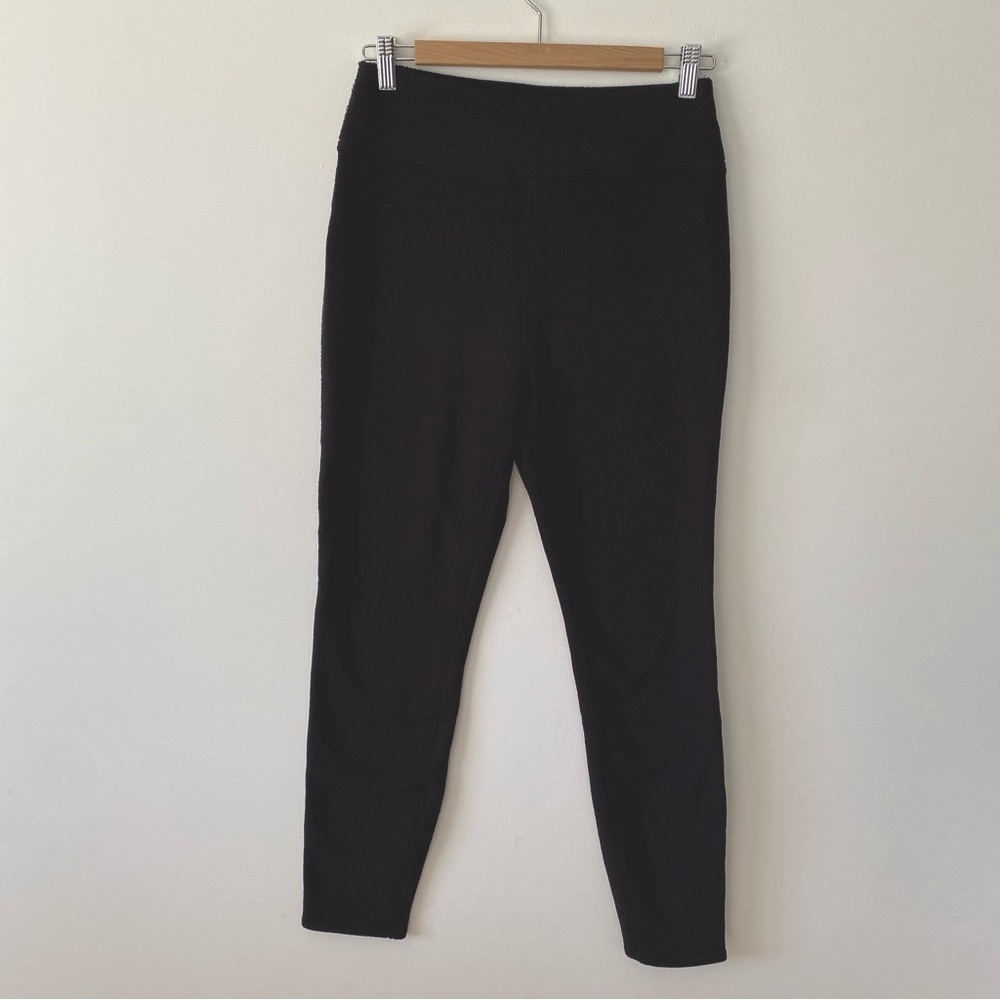 Joe Fresh black fleece leggings pants size medium womens